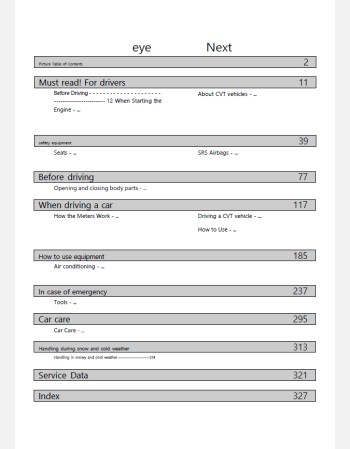 subaru lucra 2012-2013 owners manual in english